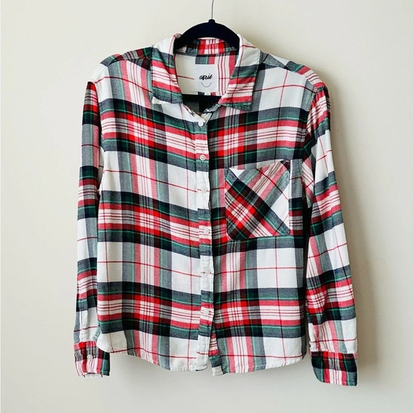 aerie Tops - Aerie Plaid Flannel Shirt - Size S
